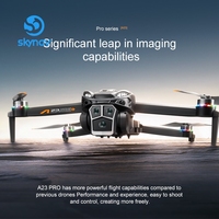 Drone A23 4K avec double caméra, GPS 5G, mini-hélicoptère quadricoptère jouet, évitement d'obstacles, drone RC pliable, mode sans tête, mini-drones