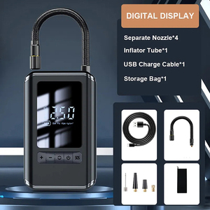 Senbolia Digital Mini bomba de aire 4000mAh recargable bicicleta motocicleta coche infladores de neumáticos compresor de aire inalámbrico bomba de aire portátil - Product Image 6