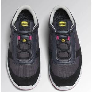 Diadora รองเท้าเซฟตี้สีดำตัดเย็บต่ำ701.179903-D0458/42, รองเท้าหนังลูกวัวแบบแยกหนังลูกวัวแบบเต็มเม็ดและ S1PL ตาข่ายสำหรับ SR ESD - Product Image 2