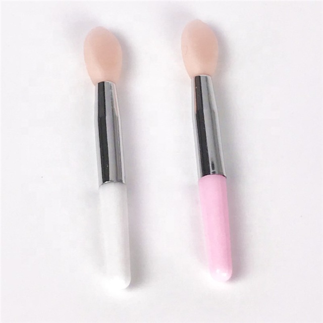 Premium small plastic spoons brush exfoliatate lip applicator cosmetic spatula