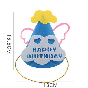 Home Balcony Office Decoration king Felt Birthday Hats Crowns Girls Crown <b>Headband</b> - Product Image 5