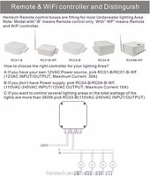 Contrôleur de lumière de piscine RF avec transformateur intégré 110/220V AC, boîtier de commande pour éclairage de piscine encastré RGB, plastique, garantie 3 ans