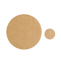 Set de table rond en cuir résistant à la chaleur, dessus de table texturé en PU pour la maison, l'hôtel et la salle à manger