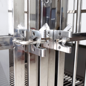 OSCAT yeni üç katmanlı katlanabilir paslanmaz çelik köpek ve Pet kafesleri veteriner araçları ekipman - Product Image 6