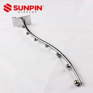 Tùy chỉnh siêu thị treo đá phiến tường kệ móc quần áo multiboard móc 5-bead 7-bead quần áo slatwall hiển thị móc - Product Image 2