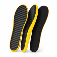 Semelles intérieures confortables en fibre de carbone PU avec soutien de la voûte plantaire, antidérapantes, désodorisantes, absorbant les chocs, écologiques, durables, pour le sport