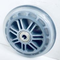 Roues de patins à roulettes de 5 pouces en PU plastique pour trottinettes pour enfants et trottinettes électriques