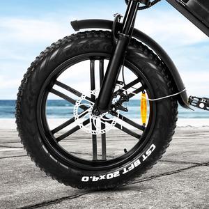 Almacén DE LA UE bicicleta eléctrica híbrida barata Mini batería bicicleta eléctrica rueda neumático gordo bicicleta de montaña 750W acero logotipo personalizado - Product Image 5