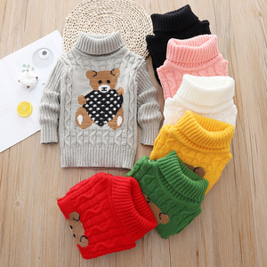 <span class=keywords><strong>Pull</strong></span> en tricot personnalisé pour enfants, <span class=keywords><strong>pull</strong></span> d'hiver pour tout-petits garçons et filles, en acrylique, à manches longues, épais, vêtements pour enfants - Product Image 1