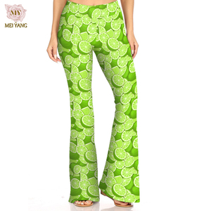Meiyang Leggings <span class=keywords><strong>de</strong></span> yoga évasés pour femme, taille haute, imprimés personnalisés, effet push-up, extensibles dans les quatre sens, pour le <span class=keywords><strong>sport</strong></span> et la gym - Product Image 1
