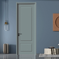 Porte intérieure moderne minimaliste en bois composite avec revêtement CPL, résistante aux rayures et aux déformations, en promotion sur Alibaba