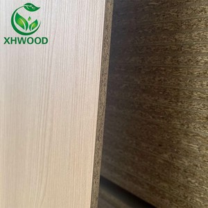 Xhwood đồng bộ dập nổi Hạt gỗ màu E0 E1 <span class=keywords><strong>melamine</strong></span> phải đối mặt với bảng hạt nổi Ván cho đồ nội thất - Product Image 4