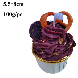 Offres Spéciales fait à la main doux tasse gâteau en forme de cire de soja bougie parfumée nouveauté logo personnalisé mignon décor à la maison fête vacances cadeaux pâques - Product Image 2
