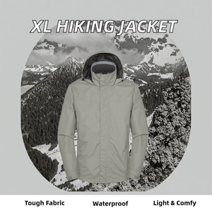 Chaqueta de Invierno Personalizada con Logotipo XL, Chaqueta Impermeable de Exterior con Capucha, Ligera, Cortavientos, con Cierre de Cremallera, Estampado Tejido - Product Image 3