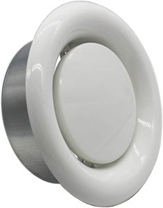 Round White Electric Adjustable Air Valve Exhaust <b>Fans</b> with ABS Plastic for Bathroom Office Kitchen-ODM Customizable - Product Image 2