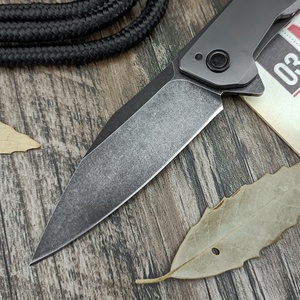 Cuchillo de bolsillo Ker shaw FLYBY 1404 DIY OEM para camping, 3.07 pulgadas, acero inoxidable D2/D420, plegable, para caza, senderismo y actividades al aire libre, 57-59HRC - Product Image 3