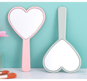 New Arrival Heart Shape <b>Small</b> Handheld Makeup <b>Mirror</b> Personalized Private Label Beauty Cosmetics Product - Product Image 4