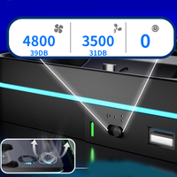 Station de charge et de refroidissement en gros pour console de jeu PS5 Slim avec support double pour manettes à charge rapide