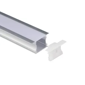 Pasokan pabrik Aluminium LED lampu profil tersembunyi dipasang LED Strip profil lampu Saluran