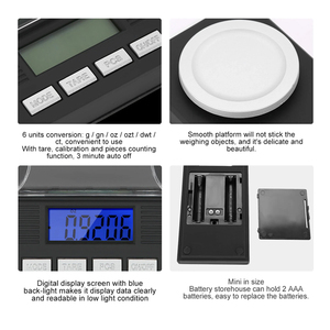Báscula <span class=keywords><strong>Digital</strong></span> Electrónica KL20 50g 0.001g 100g 0.001g con Valor de Graduación, Diseño Mini para Joyería, Oro y Perlas, Báscula de Bolsillo - Product Image 5