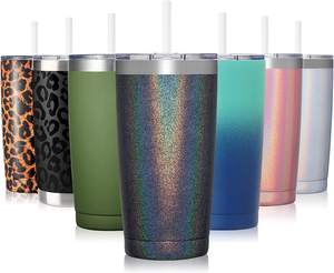 Travel Coffee Tumbler 20 oz, Insulated <b>Mug</b> with Lid, Stainless Steel Cup for Outdoor, Powder Coated - Product Image 3