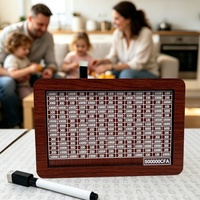 Spaarpot van hout met CFA-ontwerp, houten spaarvarken, houten graveerbaar spaarbox, grappige cadeaus voor volwassenen, kinderen en baby's.