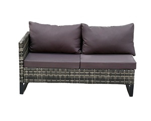 Amerikan tarzı Modern tüm hava L şekilli bahçe mobilya seti Rattan köşe koltuk takımı - Product Image 3