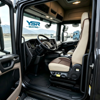 Siège conducteur à suspension pneumatique personnalisé OEM/ODM avec fonction d'évacuation rapide, accoudoir, chauffage et ventilation en option pour camion et bus
