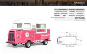 Mobile Electric Street Beverage Cart Retro Coffee Ice Cream Vending Trailer Outdoor Business Food Truck - Product Image 2