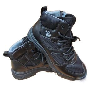 รองเท้าฝึกซ้อมฤดูร้อนสำหรับผู้ชาย สีดำ ตาข่าย หุ้มข้อสูง พื้นยาง ส้นเตี้ย รองเท้าบูทออกกำลังกาย - Product Image 5