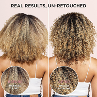 Produits pour boucles parfumées aux fleurs : Mousse coiffante pour boucles, Spray revitalisant pour boucles, Démêlant, Shampooing et après-shampooing pour cheveux bouclés