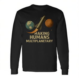 T-shirt à manches longues Making Humans Multiplanetary Science Space Exploration - Product Image 2