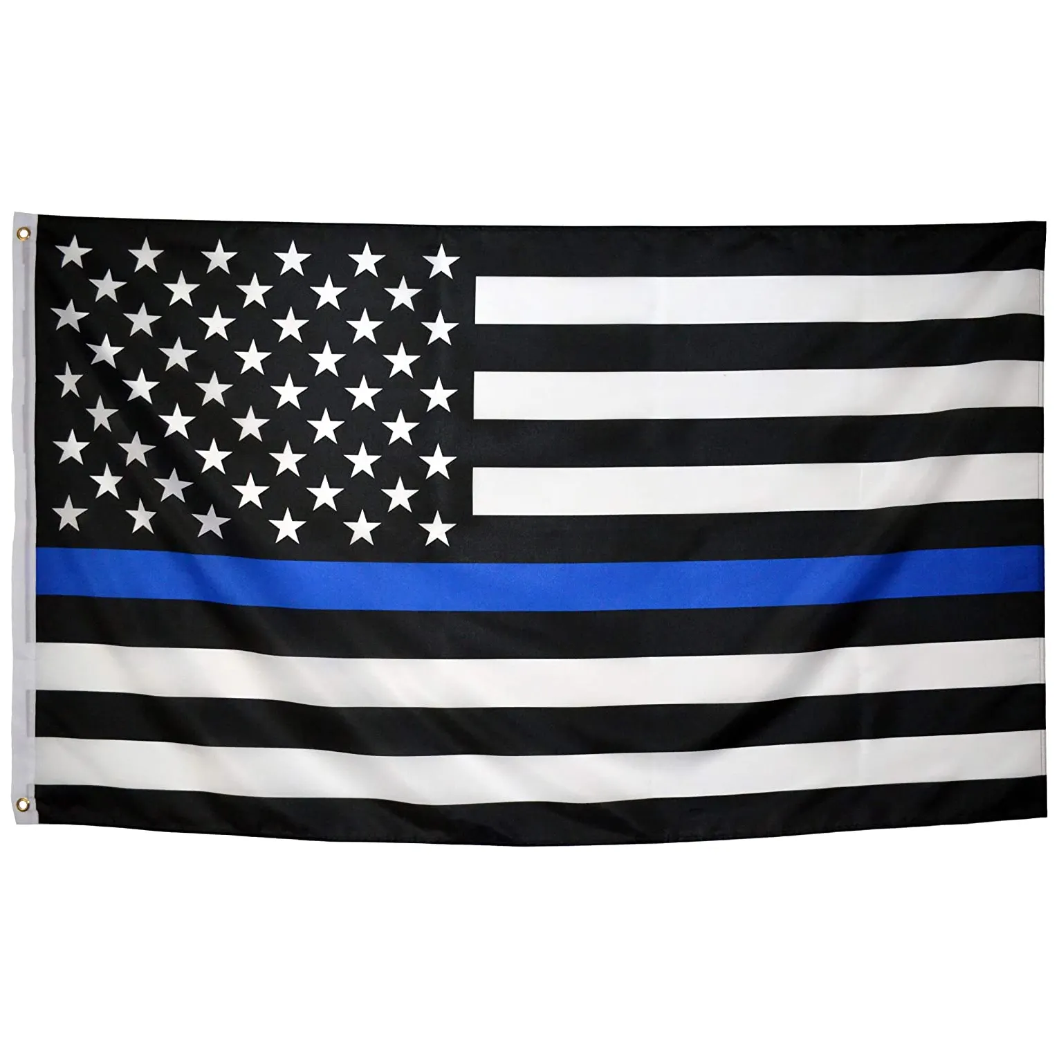 Bandera de línea azul, delgada, Estados Unidos, 3x5