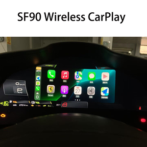 ตัวกระตุ้นระบบไร้สาย <span class=keywords><strong>Apple</strong></span> CarPlay และ Android Auto รุ่น AZTON ปี 2025 สำหรับ Ferrari SF90 ชุดติดตั้งเพิ่มเติมอุปกรณ์มัลติมีเดียในรถยนต์ พร้อมระบบนำทาง GPS ฟังเพลง และรับข้อความ - Product Image 1