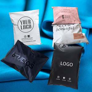 Enveloppes d'expédition en polyéthylène de taille personnalisée avec logo imprimé en couleur, sac d'expédition blanc pour vêtements - Product Image 2