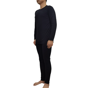 Long Sleeve Crew Neck Men's Long Johns Suit Underwear Merino <strong>Wool</strong> <strong>Base</strong> <strong>Layer</strong> for Woman and Man - Product Image 2