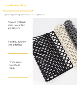 Silicone kitchen dishwashing hollow sink mat bottom anti scratch multifunctional non porous anti slip mat - Product Image 4