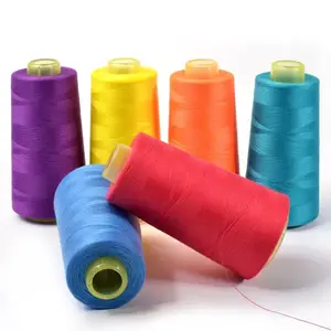 Cheap 20/2 Polyester Spun Sewing Thread For Denim Jeans