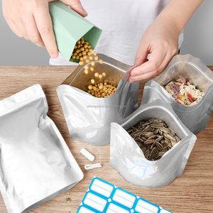 1 <span class=keywords><strong>quart</strong></span> Mylar túi cho thực phẩm lưu trữ với Oxy absorbers 400cc 7x10in dây kéo <span class=keywords><strong>resealable</strong></span> cho lớn Mylar lưu trữ lá Túi - Product Image 5