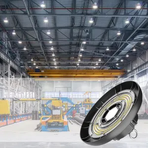 Прочные качественные промышленные лампы Highbay 200 Вт НЛО светодиодные подвесные светильники с датчиком движения