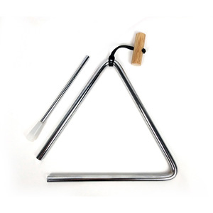 Venta al por mayor/OEM/<span class=keywords><strong>Precio</strong></span> de fábrica Instrumento de percusión Orff 4-8 pulgadas Triángulo Hierro 4 pulgadas Roble con soporte Triángulo - Product Image 3