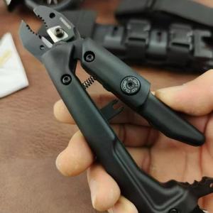 Navaja de Bolsillo ER Silence de Alta Calidad con Mango de Goma y Hoja de Acero Inoxidable, Personalizable OEM, Portátil para Supervivencia al Aire Libre - Product Image 5