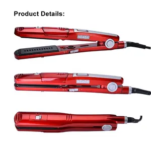 Titanium Hair Straightener Professional Steam Styler Led flat iron