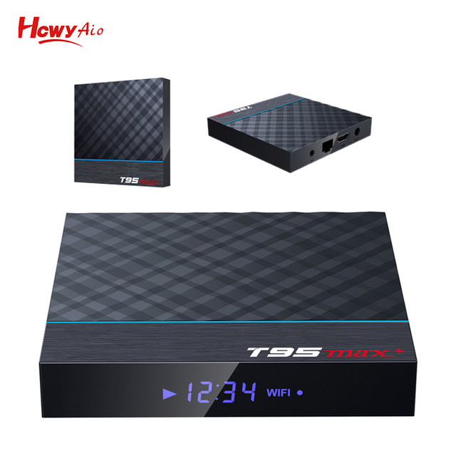 T95 MAX Smart Amlogic S905X3 CPU 4GB 32GB Android 9.0 Wifi Android TV Box