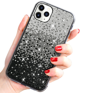 Uxury-funda de teléfono para <span class=keywords><strong>iPhone</strong></span> 13 pro Max, carcasa de almacenamiento de joyas con diamantes degradados 14 - Product Image 1