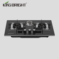 Offre Spéciale bas prix Heavy Duty Laiton Thermique Baffle Pan Support Double Brûleur Plaque À Gaz Cuisinière Intégrée