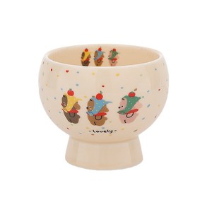 Copo de Viagem Estilo Americano, Copo para Sorvete e Iogurte, Taça Pequena Exquisita, Tigela de Cerâmica Avançada para Salada - Product Image 5