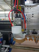 Máquina de tallado de fabricación de muebles de madera enrutador CNC ATC de 4 ejes con sierra balde
