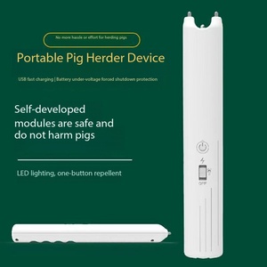 Lampe torche LED portable rechargeable, charge USB, lampe d'urgence à main, corps en plastique poli, interrupteur à bouton-poussoir - Product Image 4