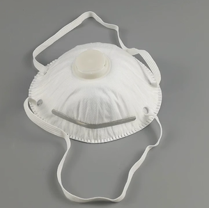 หน้ากากอนามัยอุตสาหกรรม KN95 แบบถ้วย FFP2 FFP3 พร้อมวาล์วช่วยหายใจแบบคาร์บอนกัมมันต์  แบบสวมศีรษะ ป้องกันฝุ่นละออง 5 ชั้น ผลิตจากผ้าไม่ถักทอ - Product Image 4